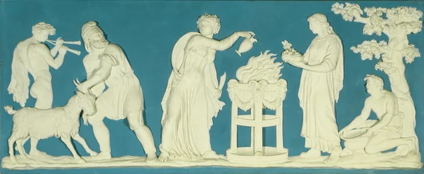 Bacchanalische Szene, Plakette von Wedgwood